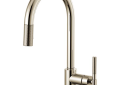 Brizo® 63043LF-PN Litze™ Pull-Down Kitchen Faucet, 1.8 gpm Flow Rate, Polished Nickel, 1 Handles, 1 Faucet Holes, Function: Traditional