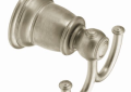 Moen® YB5403BN Robe Hook, Kingsley®, 2 Hooks, 3.31 in OAW x 3.01 in OAD x 3.11 in OAH, Import