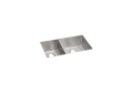 Elkay® ECTRU32179LT Crosstown® Transitional Kitchen Sink, Polished Satin, Rectangle Shape, 12 in Left, 17 in Right L x 17 in Left, 17 in Right W Bowl x 9 in Left, 9 in Right D Bowl, 31-1/2 in L x 18-1/2 in W x 9 in H, Undermount Mounting