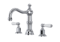 ROHL U.3720L-PN-2 Edwardian Column Spout Widespread Bathroom Faucet - Polished Nickel