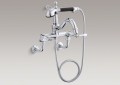 Kohler 331-4M-CP Traditional Bath Faucet, Handshower and Lever Handles