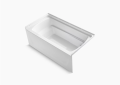 Sterling 71121122-0 Ensemble(TM) 60" x 32" Vikrell(R) Bath, Right Above-Floor Drain - White