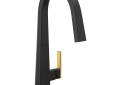 Moen® S75005BL Nio™ Premium Pulldown Kitchen Faucet, 1.5 gpm Flow Rate, Matte Black, 1 Handles, 1 Faucet Holes, Domestic, Commercial
