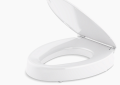 Kohler K-25875-0 Hyten(TM) Elevated Quiet-Close(TM) Elongated Toilet Seat - White