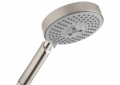 Hansgrohe 28514821 Raindance S 120 AIR 3-Jet Hand Shower, 2.5 gpm Flow Rate, 3 Sprays, 4-1/2 in Dia Head, 1/2 in Connection