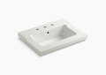 Kohler K-2979-8-NY Tresham Vanity Top Bathroom Sink with Widespread Holes - Dune