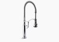 Kohler® 77515-CP 77515 Tournant® Semi-Professional Tournant® Kitchen Sink Faucet, 1.5 gpm Flow Rate, Polished Chrome, 1 Handles, 1 Faucet Holes, Traditional Function