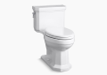 Kohler® 3940-0 Comfort Height® 1-Piece Toilet With Left-Hand Trip Lever, Kathryn®, Elongated Bowl, 16-3/8 in H Rim, 12 in Rough-In, 1.28 gpf, White