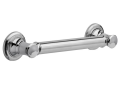 Brizo® 69210-PC Round Traditional Decorative Grab Bar, 12 in L x 1-1/4 in Dia, Polished Chrome, Metal, Import