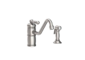 Newport Brass 941-20 Single Handle Kitchen Faucet with Side Spray - Stainless Steel