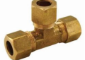 Jones Stephens™ PlumBest™ LTConnections™ C74036LF Style 64 Tube Tee, 3/8 in, Compression, Brass