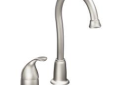 Moen® 4905SRS Bar Faucet, Camerist®, Spot Resist Stainless, 1 Handle, 1.5 gpm
