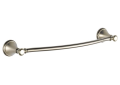 DELTA® 79718-SS Cassidy™ Towel Bar, 18 in L Bar, 4-1/2 in OAD x 2-1/2 in OAH, Brass, Stainless Steel, Import
