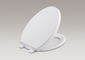 Kohler® 4008-0 Reveal® Q3™ Toilet Seat With Grip-Tight, Elongated Bowl, Closed Front, Plastic, White, Quick Release Hinge