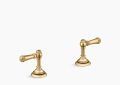 Kohler K-98068-4-2MB Artifacts(R) Bathroom Sink Lever Handles - Vibrant Brushed Moderne Brass
