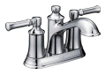 Moen® 6802 Dartmoor™ Bathroom Faucet, Chrome, 2 Handles, Metal Pop-Up Drain, 1.2 gpm Flow Rate