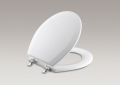 Kohler 4726-T-0 Round, Closed Front Toilet Seat, Polished Chrome Hinges