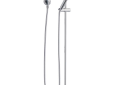 Brizo® 85521-PC Quiessence® Hand Shower, 3-Function Shower Head, 2 gpm Flow Rate, 60 to 82 in L Hose, 1/2-14 Male NPSM Connection, Polished Chrome, Import