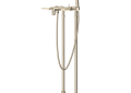 Rohl® AKIT2202NLMSTN Lombardia Modern Low Level Single Tub Filler, 1.8 gpm Flow Rate, Satin Nickel
