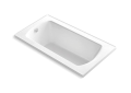 Sterling® 71261100-0 Bathtub, Lawson®, 60-1/4 in L x 32 in W, End Drain, White