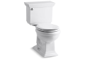 Kohler® 3933-U-0 2-Piece Toilet, Memoirs® Comfort Height®, Round Bowl, 16-1/2 in H Rim, 12 in Rough-In, 1.28 gpf, White