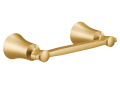 Moen® YB0308BG Flara™ Paper Holder, 1 Roll Capacity, 2-1/4 in H, Zinc, Brushed Gold, Import