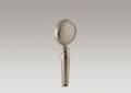Kohler® 72776-BV Artifacts® 1-Function Hand Shower With Katalyst® Air-Induction Spray, 2 gpm Flow Rate, 1 Sprays, 1/2-14 Hose Thread Connection