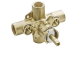 Moen® 62390 M-Pact® Rough-In Valve, 1/2 in IPS Inlet x 1/2 in IPS Outlet, Brass Body, Domestic
