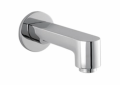 Hansgrohe 14413001 S Tub Spout, 5-7/8 in L x 1-3/8 in H, 3/4 in MNPT x 1/2 in FNPT Connection, Brass, Polished Chrome, Domestic