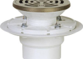 Jones Stephens D50138 2" PVC Shower Pan Drain Cast Metal Ring and Strainer