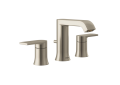 Moen® T6708BN T6708 Genta™ Bathroom Faucet, 1.2 gpm Flow Rate, 4-5/16 in H Spout, 10 in Center, Brushed Nickel, 2 Handles, Lift Rod Drain, Domestic