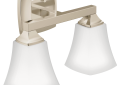 Moen® YB5162NL Voss™ 2-Globe Bath Light, (2) Lamp, 110 V, Polished Nickel Housing