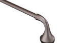 Moen® YB2818ORB Towel Bar, Eva®, 18 in L Bar, 3.43 in OAD x 1.99 in OAH, Brass, Oil Rubbed Bronze, Import