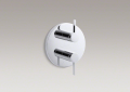Kohler T10941-4-CP Stacked Valve Trim, Lever Handles