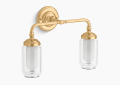 Kohler K-72582-2GL Artifacts(R) Two-Light Sconce - Brushed Moderne Brass