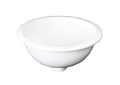 Barclay 4-520WH 4-520 Emma™ Wash Basin, Round Shape, 15-3/4 in Dia x 8-1/2 in H, Dual Mounting, Vitreous China, White, Import