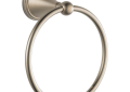 Brizo® 69546-BN Traditional Towel Ring, 6-5/16 in Ring, 7-5/16 in OAH, Zinc, Brushed Nickel, Import