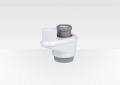 Centrotherm Eco Systems InnoFlue® ICCT3503 Concentric-to-Twin Pipe Adapter, Polypropylene L