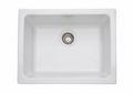 Rohl 6347-00 Allia Undermount Kitchen Sink - White