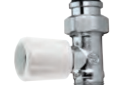 QHT RV-339452 Purmo Ecostyle 1/2 inch Straight Thermostatic Radiator Shut Off Valve - Chrome
