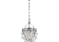 Crystorama 131-CH Calypso 1 Light Crystal Teardrop Mini Chandelier - Polished Chrome