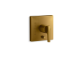 Kohler® T99762-4-2MB Valve Trim With Push-Button Diverter and Lever Handle, Vibrant® Brushed Moderne Brass