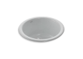 Kohler® 6565-95 Porto Fino™ Bar Sink, Round Shape, 18-3/8 in Dia x 8-5/8 in D, Top/Undermount Mounting, Enameled Cast Iron, Ice Gray™
