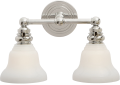 Visual Comfort SL2932PN/SLEG-WG E. F. Chapman Boston 2 Light 15 inch Polished Nickel Wall Light in White