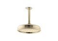 Kohler® 13692-AF Traditional Rainhead With Katalyst® Air-Induction Spray, 2.5 gpm Flow Rate, 1 Sprays, Ceiling Mount, 8-7/16 in Dia x 3-3/4 in H Head