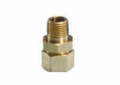 TracPipe® Counterstrike® AutoFlare® FGP-FST-500 Self-Flaring Straight Fitting, 1/2 in Nominal, MNPT x TracPipe® PS-II/CounterStrike® End Style, 2 in L, Brass, Domestic
