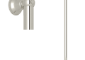 Perrin & Rowe 1250PN Deco Rative Grab Palladian, 1-3/8 in Dia x 36 in L, Polished Nickel, Solid Brass, Import