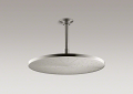 Kohler® 13690-BN Contemporary Rainhead With Katalyst® Air-Induction Spray, 2.5 gpm Flow Rate, 1 Sprays, Ceiling Mount, 12 in Dia x 2-3/4 in H Head