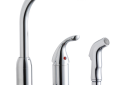 Elkay® LK3001CR Kitchen Faucet With Remote Handle and Side Spray, Everyday, 1.5 gpm Flow Rate, Swivel Spout, Polished Chrome, 1 Handle, Import