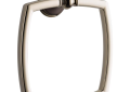 Brizo® 694685-PNCO Charlotte® Towel Ring, 2-3/8 in OAD x 8-5/16 in OAH, Cocoa Bronze/Polished Nickel, Import